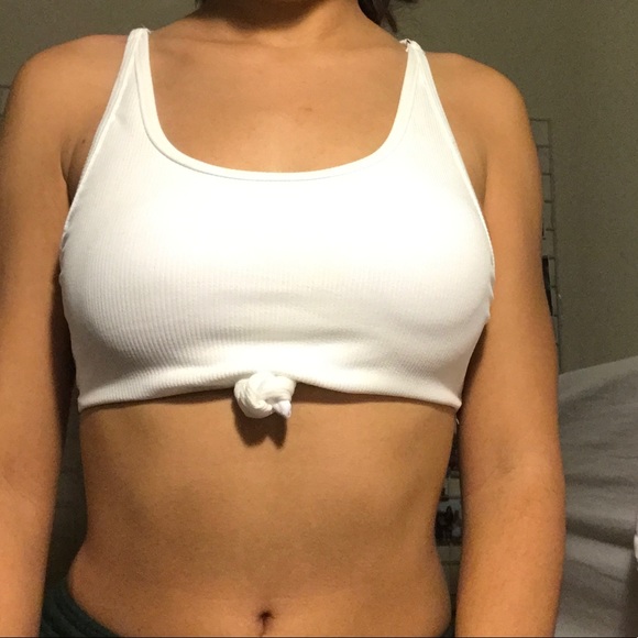 White Ribbed Bikini - Picture 3 of 4